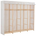 Kleiderschrank Weiß 200 x 40 x 170 cm Stoff