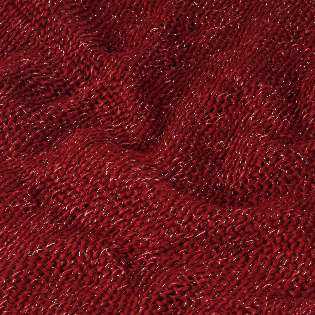 Decke Bordeauxrot 220 x 250 cm Polyester