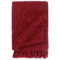Decke Bordeauxrot 220 x 250 cm Polyester