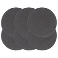 Tischsets 6 Stk. Dunkelgrau 38 cm Rund Baumwolle