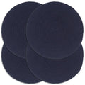 Tischsets 4 Stk. Marineblau 38 cm Rund Baumwolle