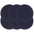 Tischsets 6 Stk. Marineblau 38 cm Rund Baumwolle