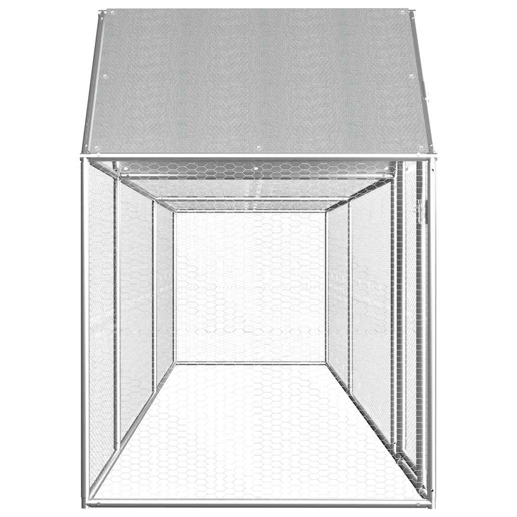 Hühnerstall 5x1x1,5 m Verzinkter Stahl