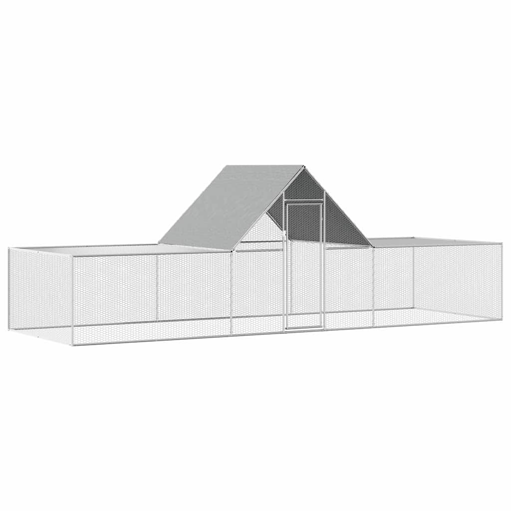 Hühnerstall 6x2x2 m Verzinkter Stahl