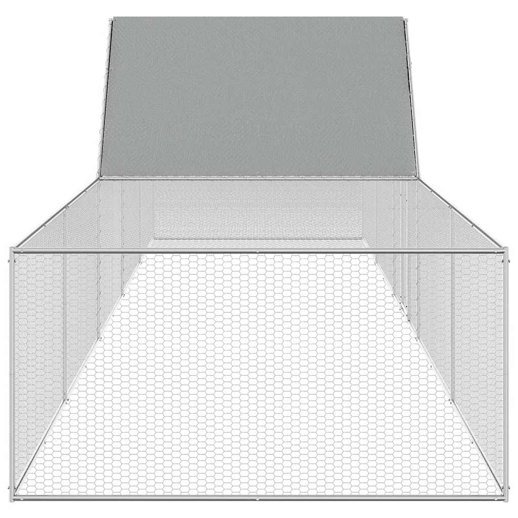 Hühnerstall 10x2x2 m Verzinkter Stahl