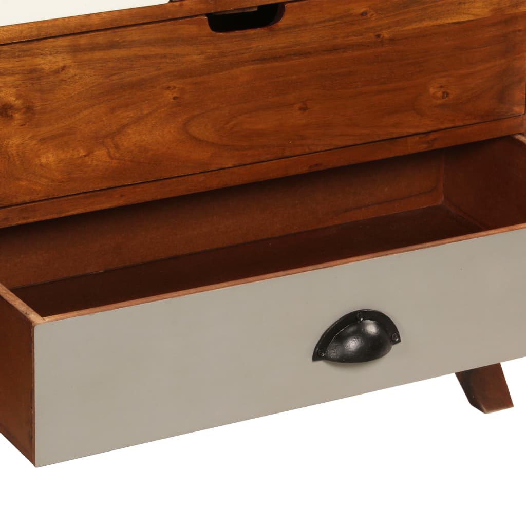 Sideboard 115x35x86 cm Massivholz Akazie
