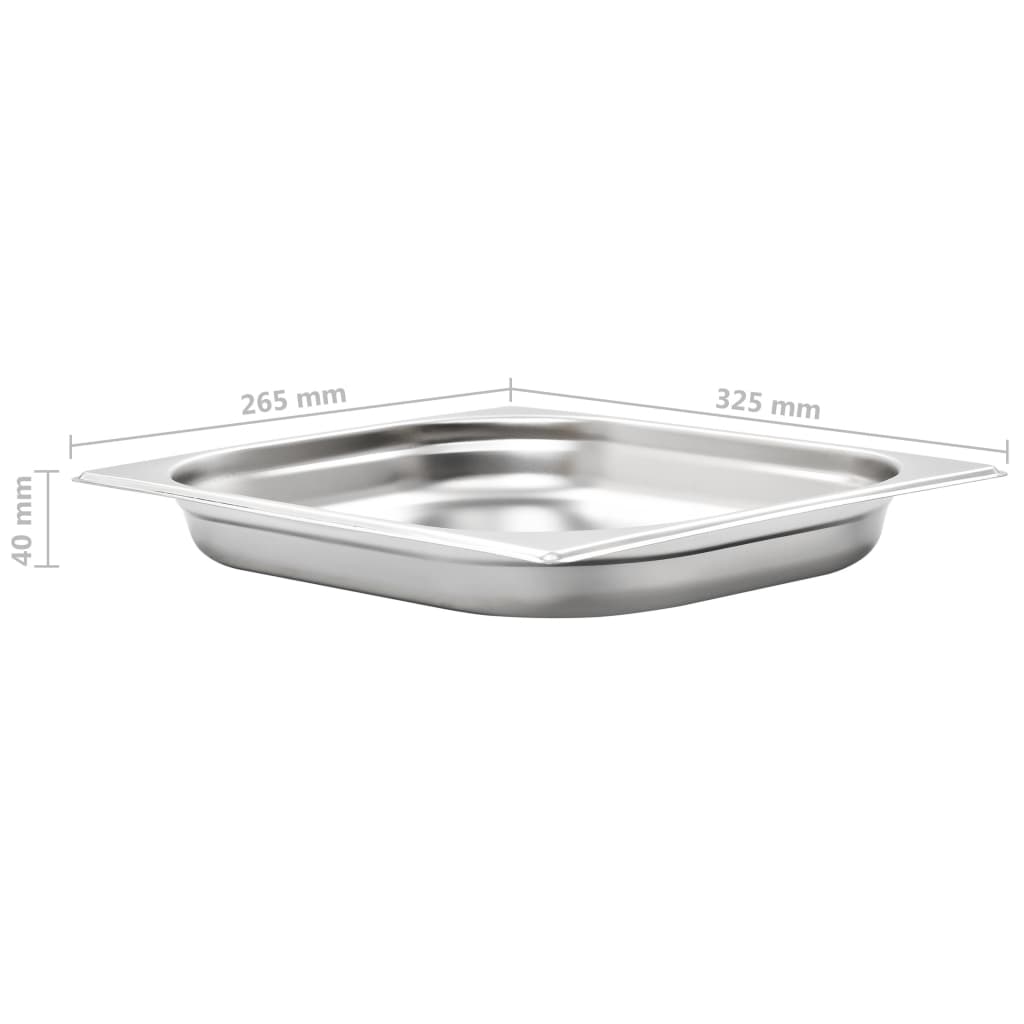 Gastronormbehälter 8 Stk. GN 1/2 40 mm Edelstahl