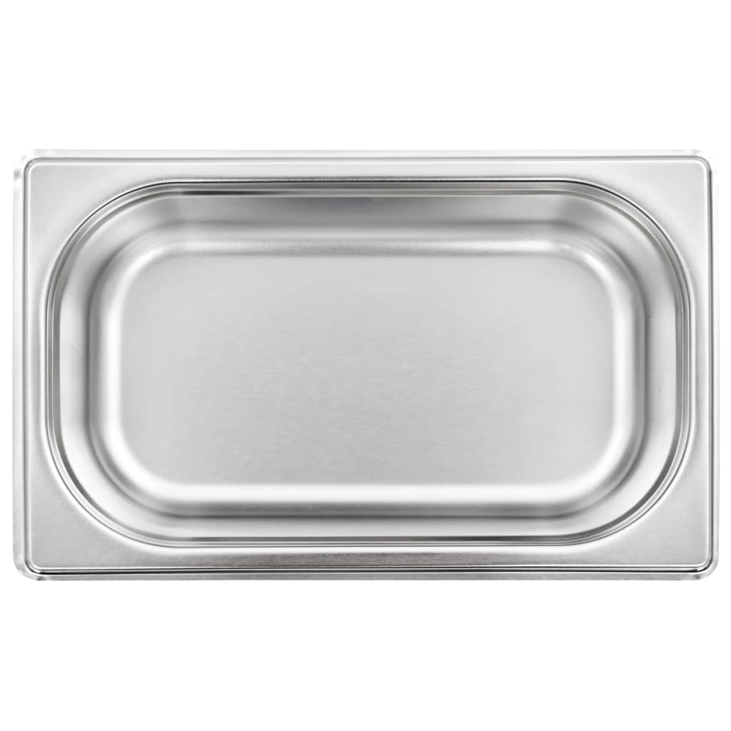 Gastronormbehälter 8 Stk. GN 1/4 65 mm Edelstahl