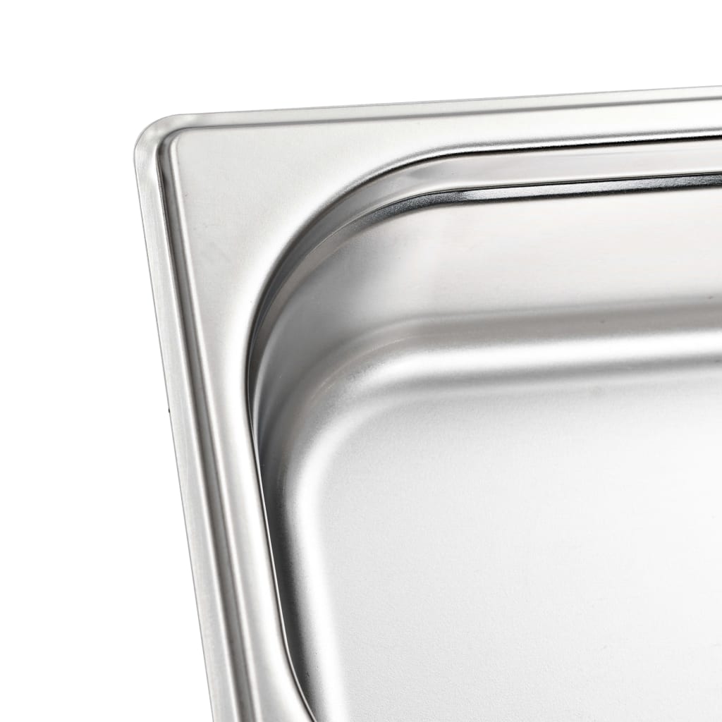 Gastronormbehälter 8 Stk. GN 1/4 65 mm Edelstahl