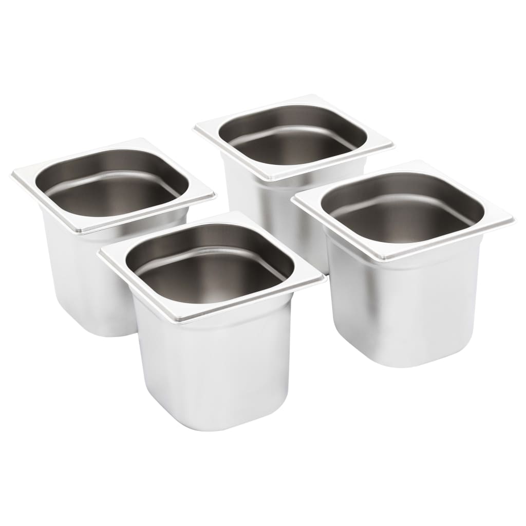 Gastronormbehälter 8 Stk. GN 1/6 150 mm Edelstahl