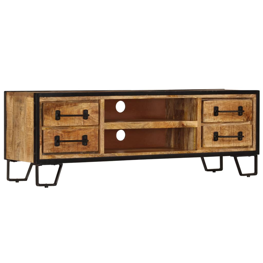 TV-Schrank mit Schubladen 120x30x40 cm Massivholz Mango