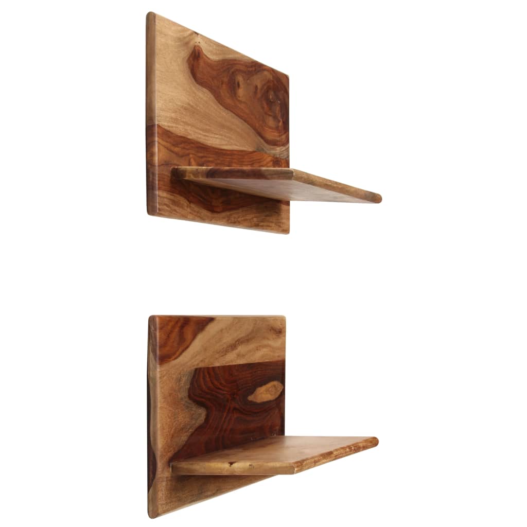 Wandregale 2 Stk. 58x26x20 cm Massivholz Akazie