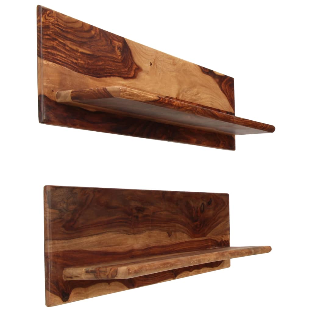 Wandregale 2 Stk. 118x26x20 cm Massivholz Akazie