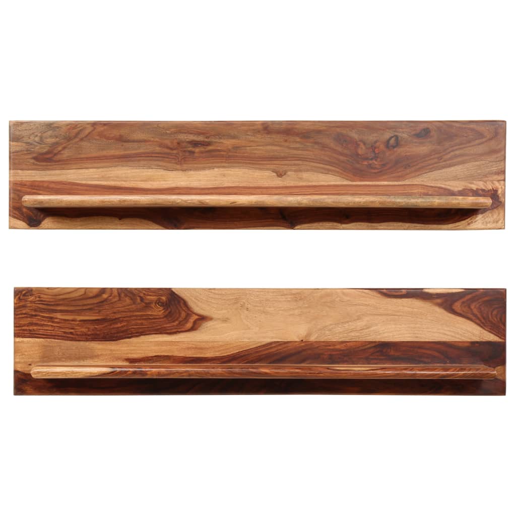 Wandregale 2 Stk. 118x26x20 cm Massivholz Akazie