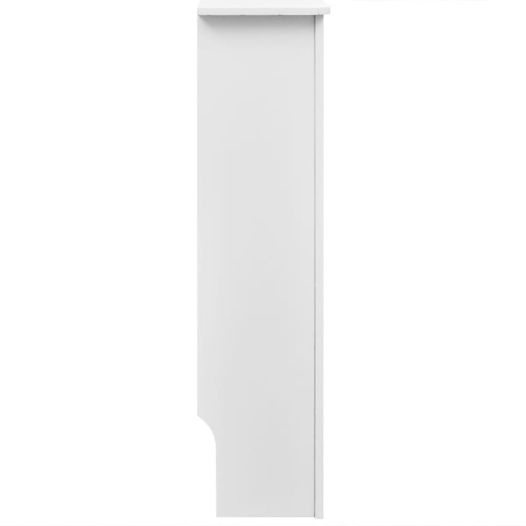 Heizkörperabdeckung 2 Stk. Weiß Holzwerkstoff 152 cm