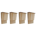 Fledermaushäuser 4 Stk. 22 x 12 x 34 cm Holz