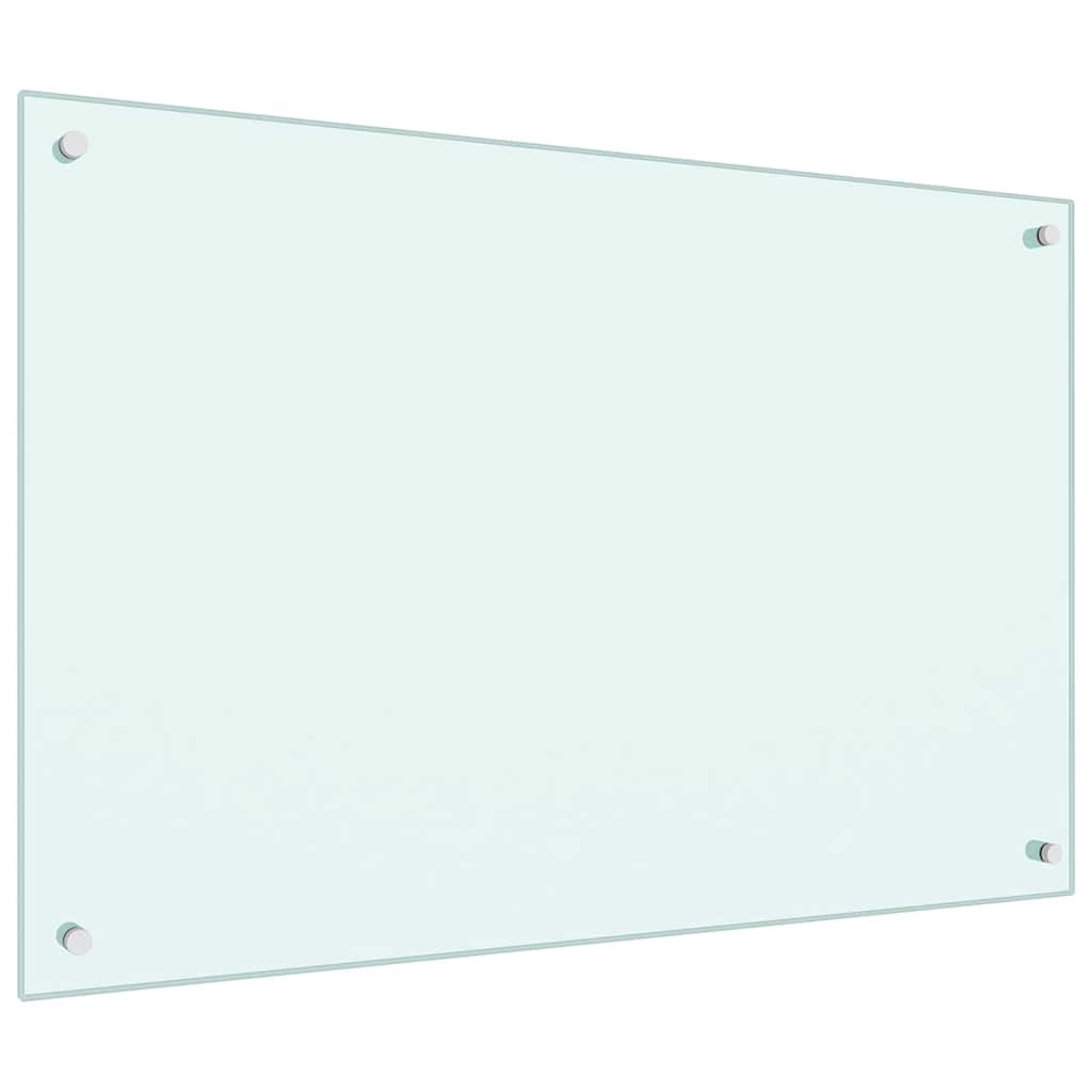 Küchenrückwand Milchweiß 90x60 cm Hartglas