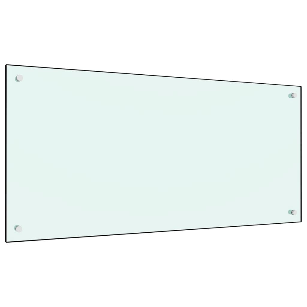 Küchenrückwand Milchweiß 120x60 cm Hartglas