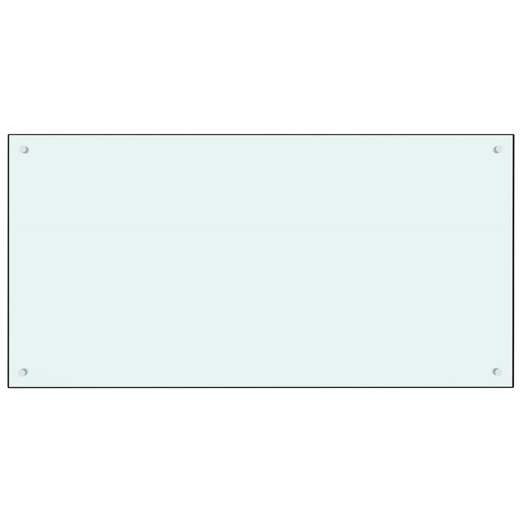 Küchenrückwand Milchweiß 120x60 cm Hartglas