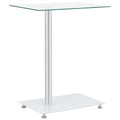 Beistelltisch U-Form Transparent 45x30x58 cm Hartglas