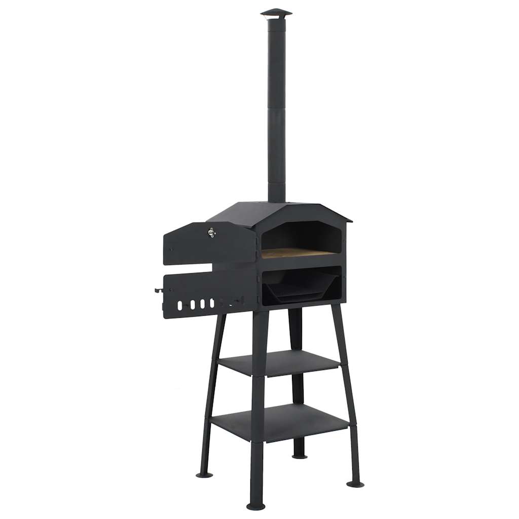 Outdoor Pizzaofen Holzkohle mit 2 Schamottesteinen