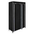Faltbarer Stoffschrank Schwarz 110 x 45 x 175 cm
