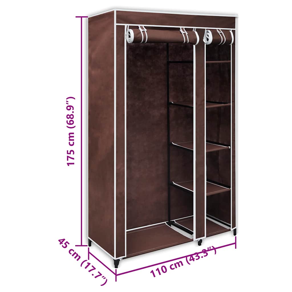 Stoffschrank Braun