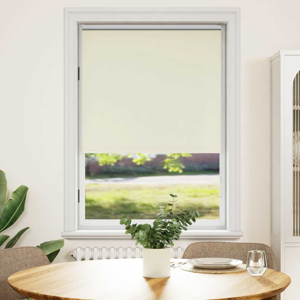 Verdunkelungsrollo 84,4 x 175 cm, Stoffbreite 80 cm, Gebrochen Weiß