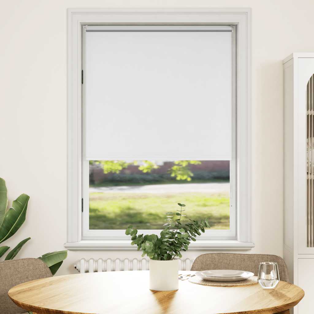 Verdunkelungsrollo 104,4 x 175 cm, Stoffbreite 100 cm, Weiß