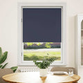 Verdunkelungsrollo 124,4 x 175 cm, Stoffbreite 120 cm, Marineblau