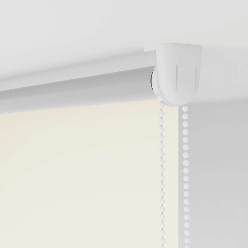 Verdunkelungsrollo 84,4 x 230 cm, Stoffbreite 80 cm, Gebrochen Weiß