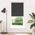 Verdunkelungsrollo 84,4 x 230 cm, Stoffbreite 80 cm, schwarz