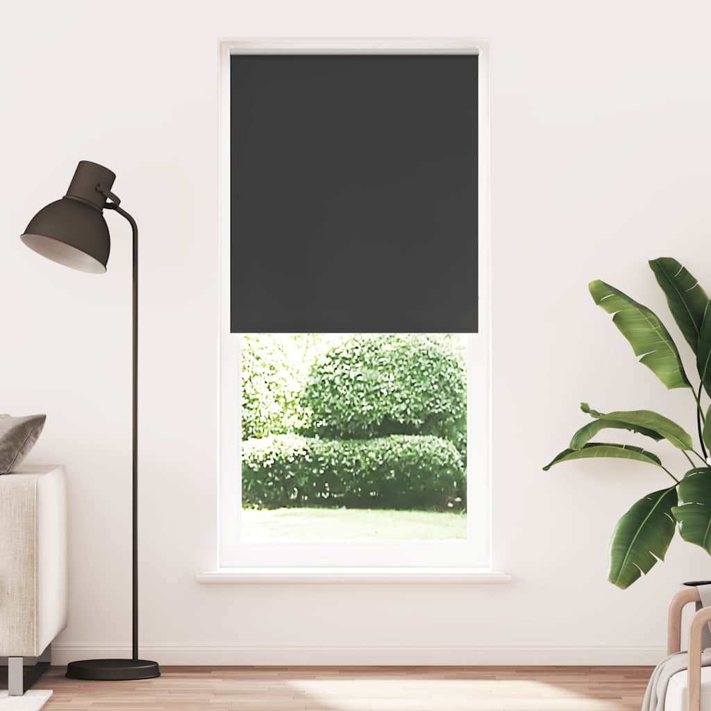 Verdunkelungsrollo 84,4 x 230 cm, Stoffbreite 80 cm, schwarz