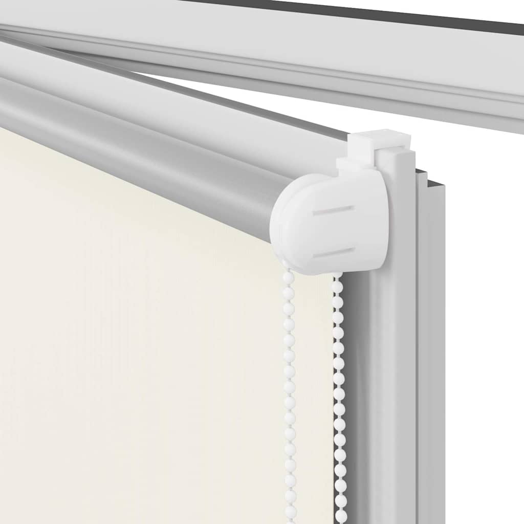 Verdunkelungsrollo 124,4 x 230 cm, Stoffbreite 120 cm, Gebrochen Weiß