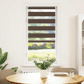 Zebra-Rollo 60,9 x 120 cm, Stoffbreite 56,7 cm, Kaffeebraun
