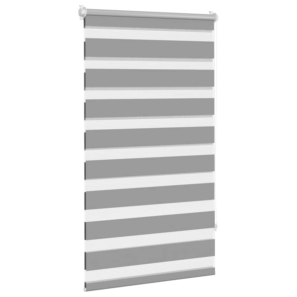 Zebra-Rollo 70,9 x 120 cm, Stoffbreite 66,7 cm, grau