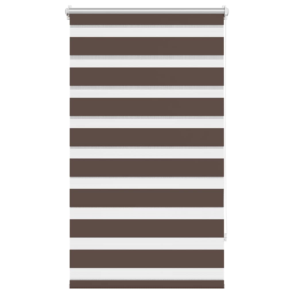 Zebra-Rollo 70,9 x 120 cm, Stoffbreite 66,7 cm, Kaffeebraun