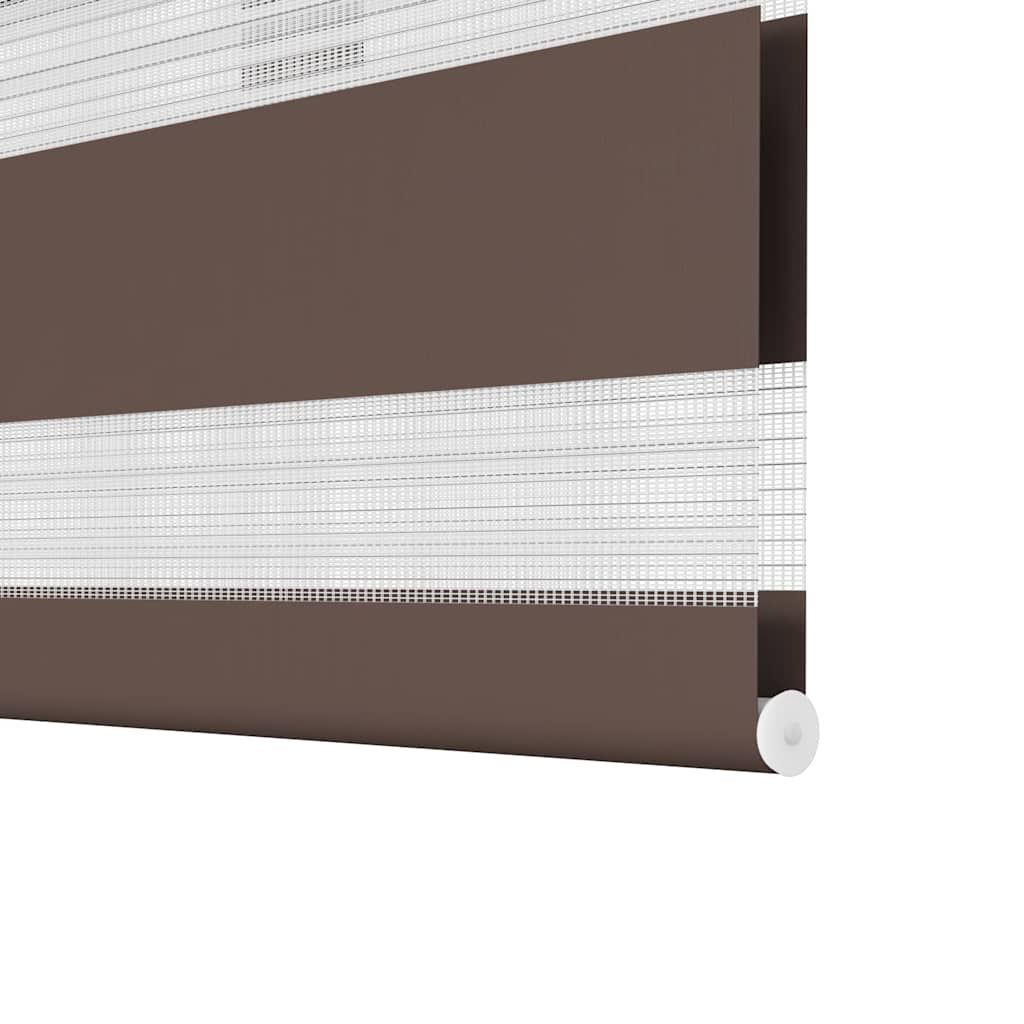 Zebra-Rollo 70,9 x 120 cm, Stoffbreite 66,7 cm, Kaffeebraun