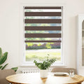Zebra-Rollo 70,9 x 120 cm, Stoffbreite 66,7 cm, Kaffeebraun