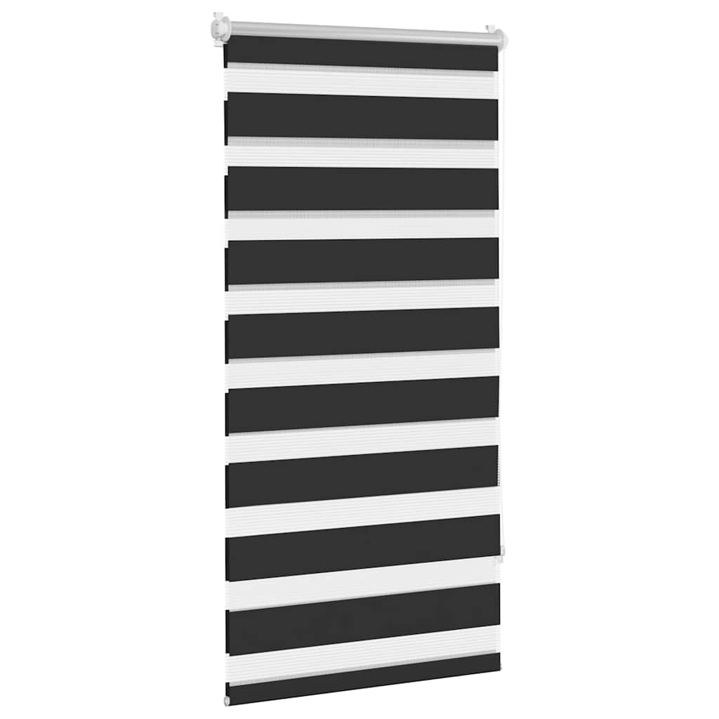 Zebra-Rollo 80,9 x 150 cm, Stoffbreite 76,7 cm, schwarz
