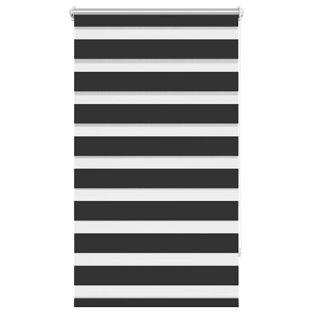 Zebra-Rollo 90,9 x 150 cm, Stoffbreite 86,7 cm, schwarz