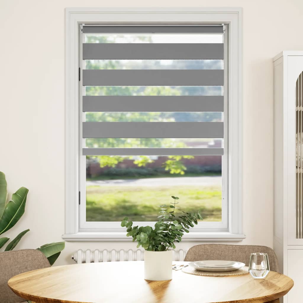 Zebra-Rollo 100,9 x 175 cm, Stoffbreite 96,7 cm, grau