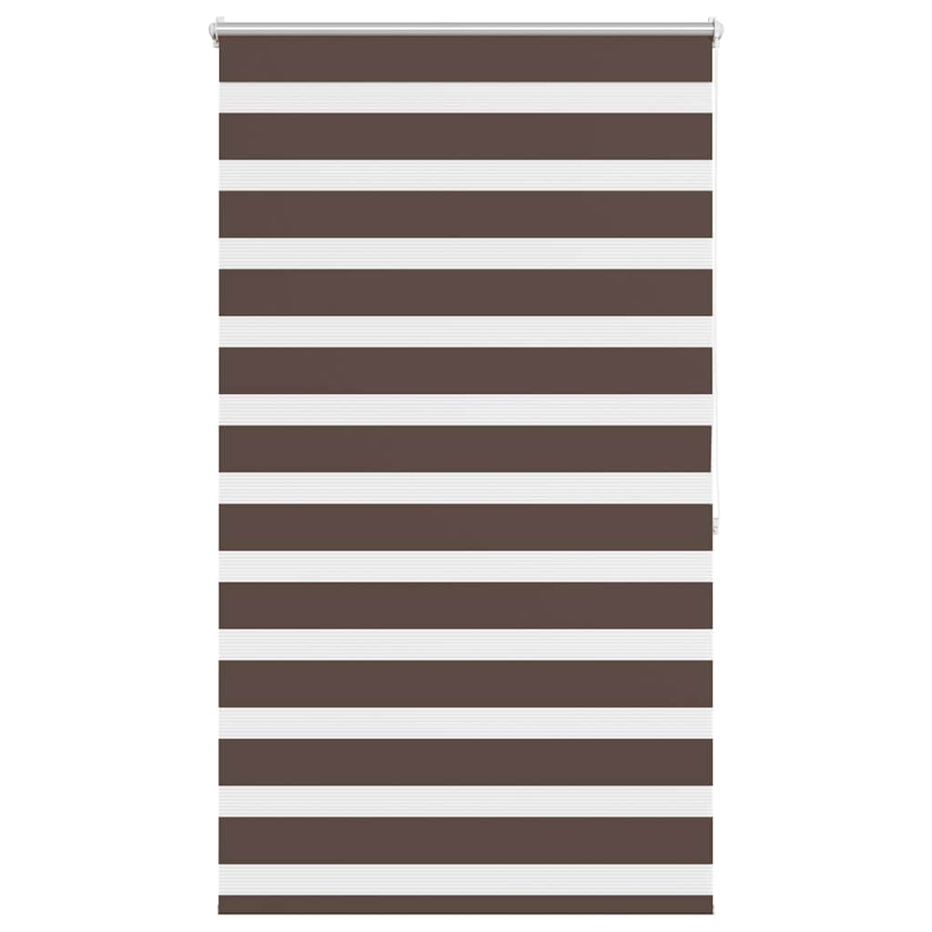 Zebra-Rollo 100,9 x 175 cm, Stoffbreite 96,7 cm, Kaffeebraun