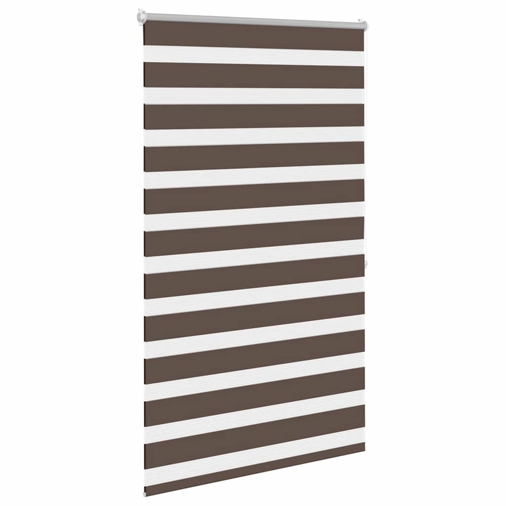 Zebra-Rollo 100,9 x 175 cm, Stoffbreite 96,7 cm, Kaffeebraun