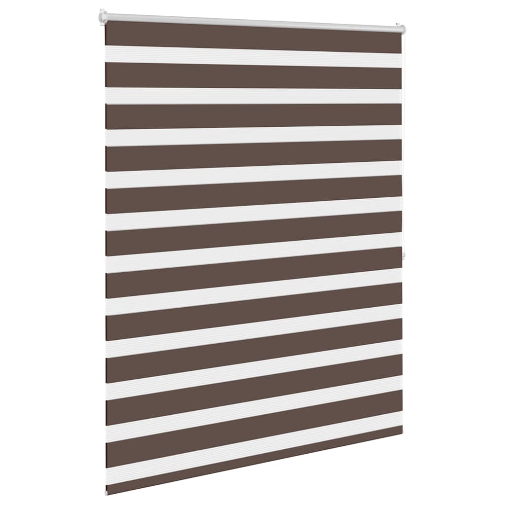 Zebra-Rollo 120,9 x 175 cm, Stoffbreite 116,7 cm, Kaffeebraun
