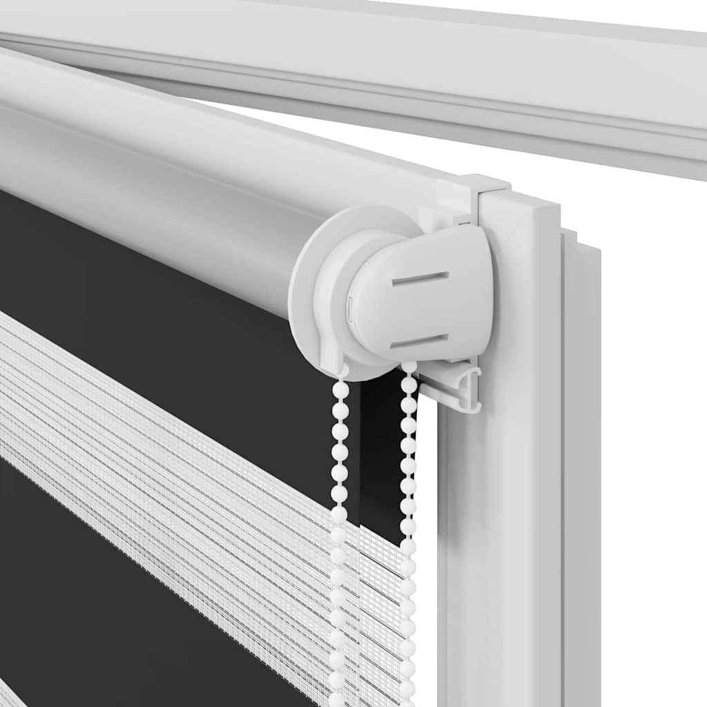 Zebra-Rollo 120,9 x 230 cm, Stoffbreite 116,7 cm, schwarz