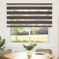 Zebra-Rollo 140,9 x 175 cm, Stoffbreite 136,7 cm, Kaffeebraun