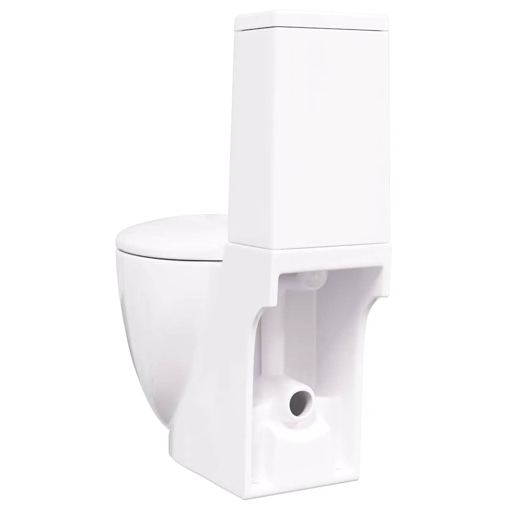 Keramik-Toilette Abgang Horizontal Weiß