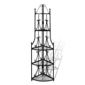 Pflanzentreppe Blumenregal Standregal Eckregal schwarz