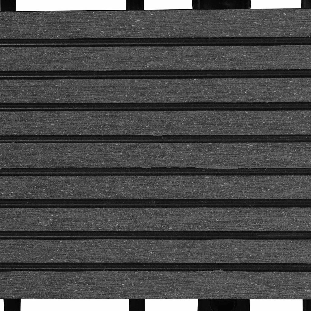 Terrassenfliese 11 pcs Grau 30 x 30 cm WPC